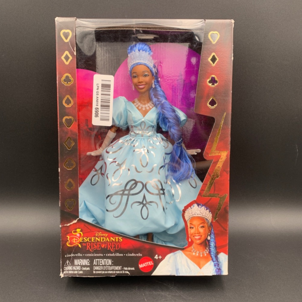 Disney Descendants The Rise of Red Cinderella Doll Mattel Brandy Blue Hair NIB